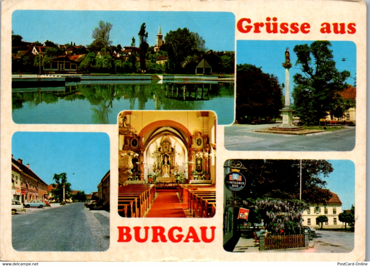 12487 - Steiermark - Burgau , Mehrbildkarte , Freibad - Gelaufen - Fürstenfeld