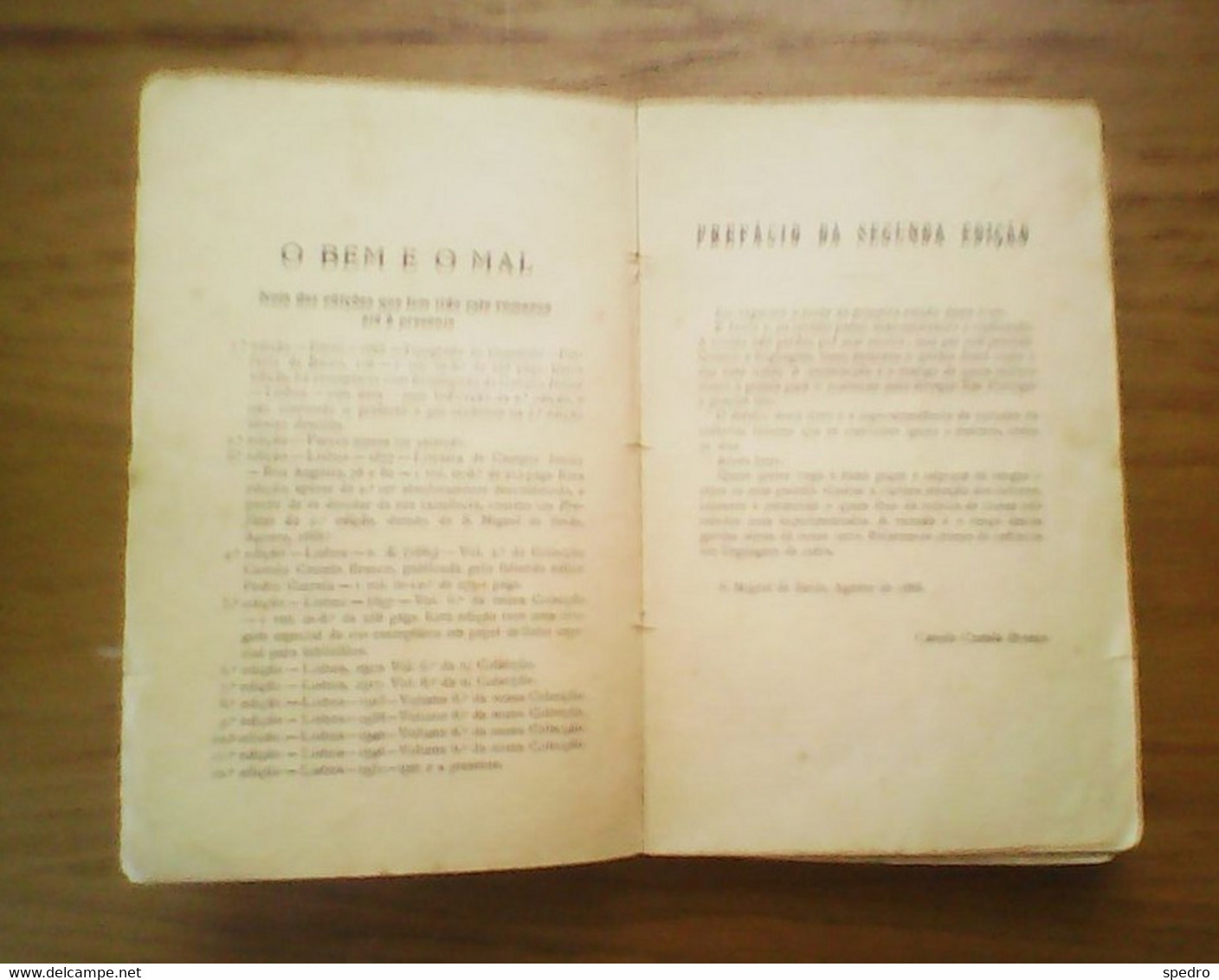 Portugal 1951 Romance O Bem E O Mal Camilo Castelo Branco 12.ª Edição Sociedade Industrial De Tipografia Lisboa - Romane