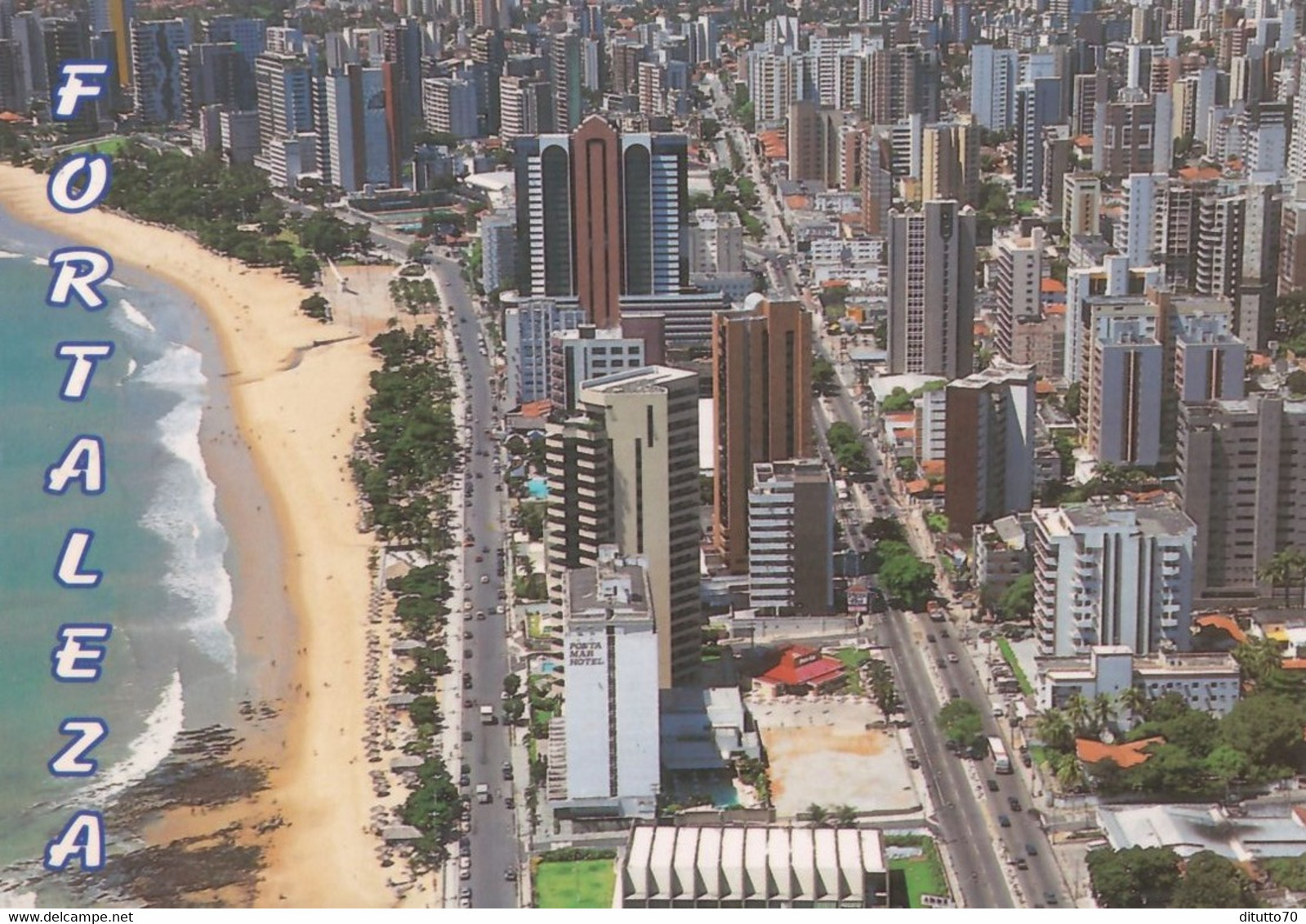 Fortaleza - Vista Aerea Da Beira Mar - Brasil - Formato Grande Viaggiata – E 17 - Cuiabá