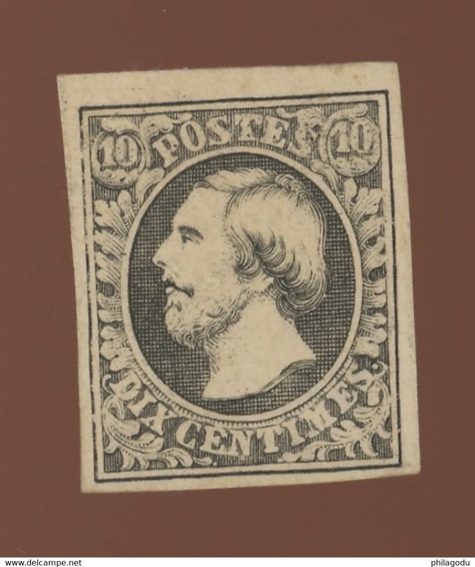 Timbre Neuf Signé. Gelli & Tanni. (marchands à Bruxelles Avant 1910). Yv.3750,-euros - 1852 Wilhelm III.