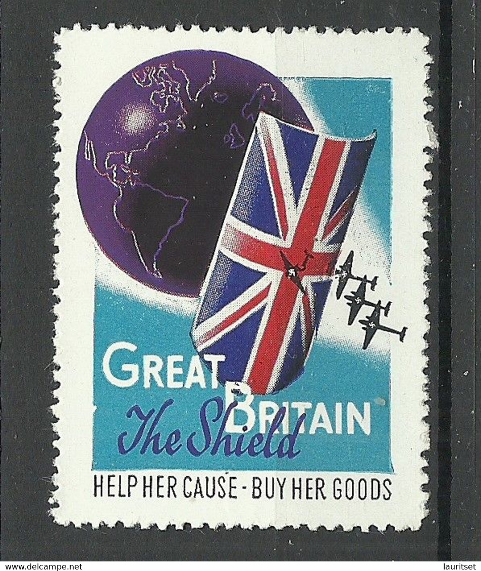 ENGLAND Great Britain Patriotic Vignette MNH - Cinderellas