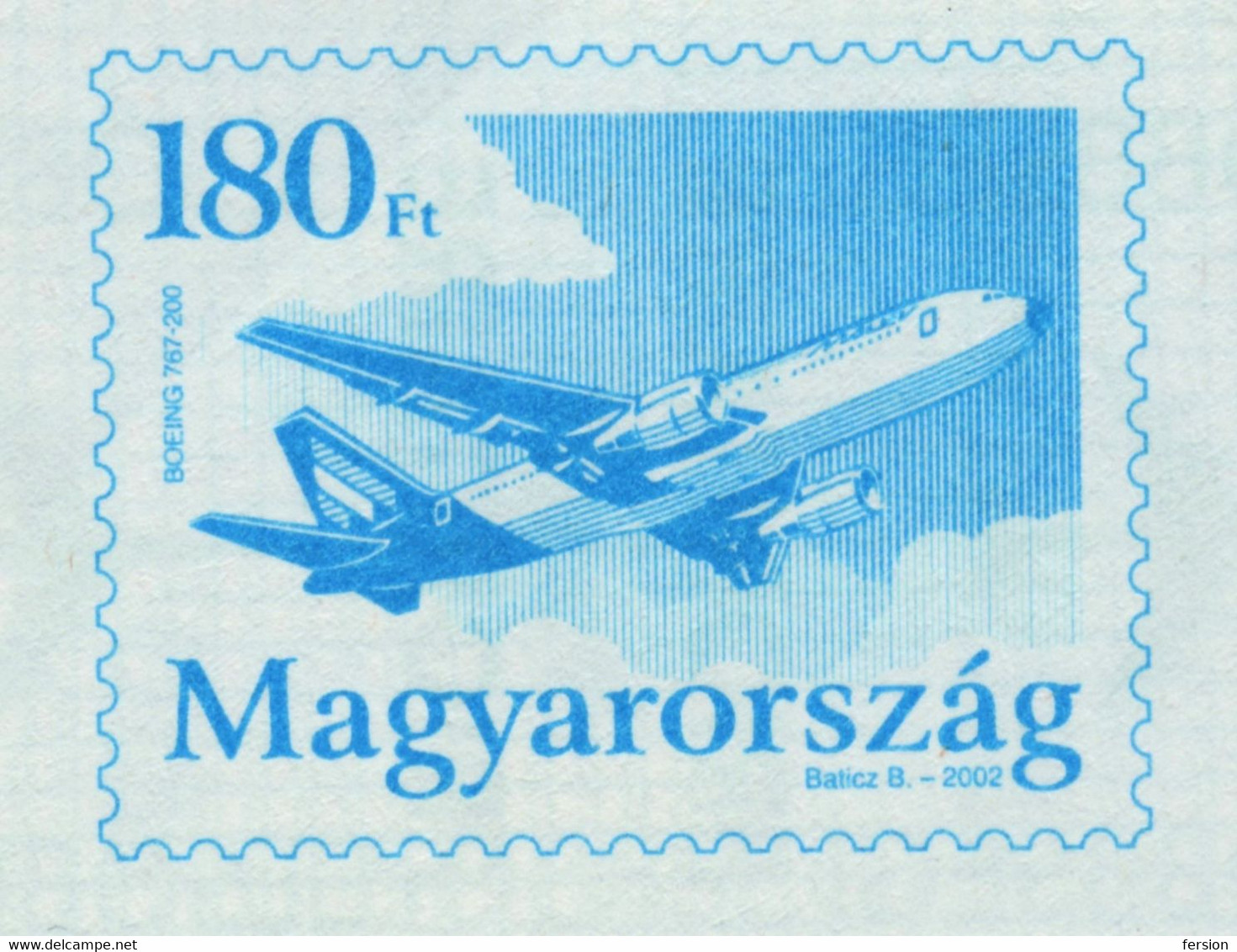 BOEING 737 MALÉV Airplane Airliner 2002 Hungary AIR MAIL PAR AVION Postal Stationery 180 Ft Cover Letter Envelope - Storia Postale