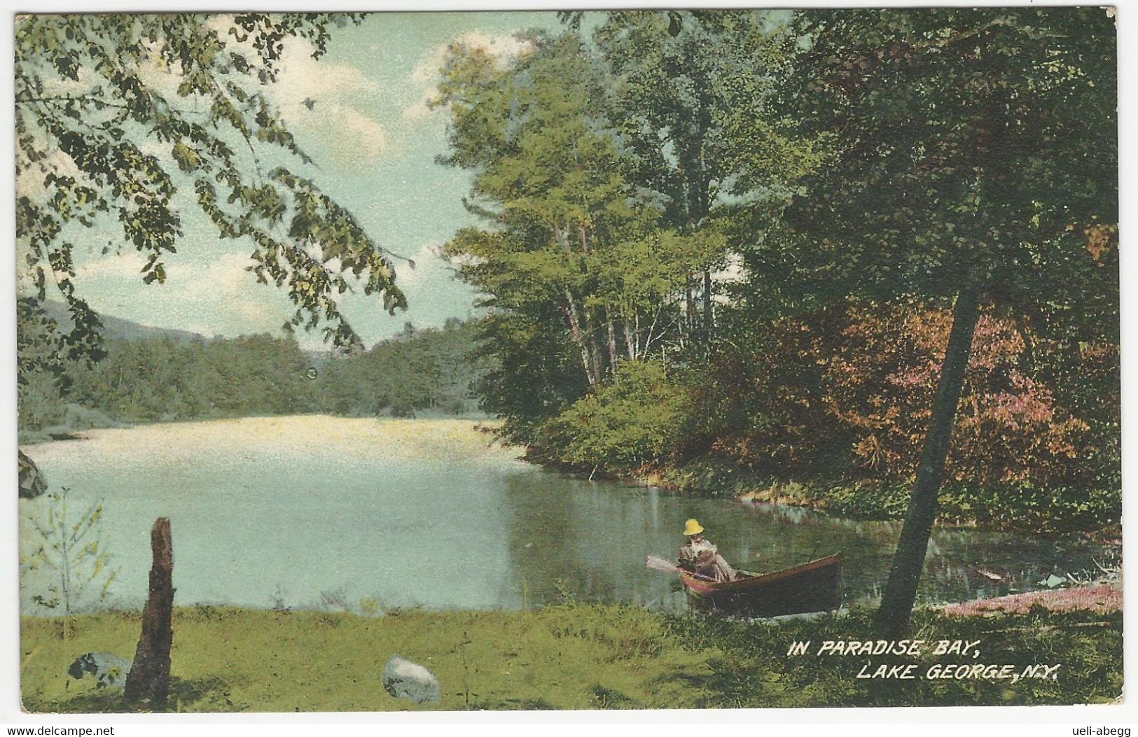 Lake George, Paradise Bay, Used 1909 To Switzerland - Lake George