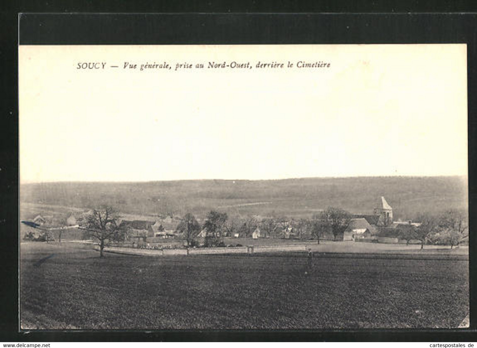 CPA Soucy, Vue Générale, Prise Au Nord-Ouest, Derrière Le Cimetière - Soucy