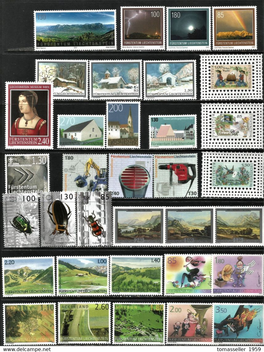 Liechtenstei-13!!!  FULL YEARS (1995-2007) Sets.Almost 120 issues issues.MNH.