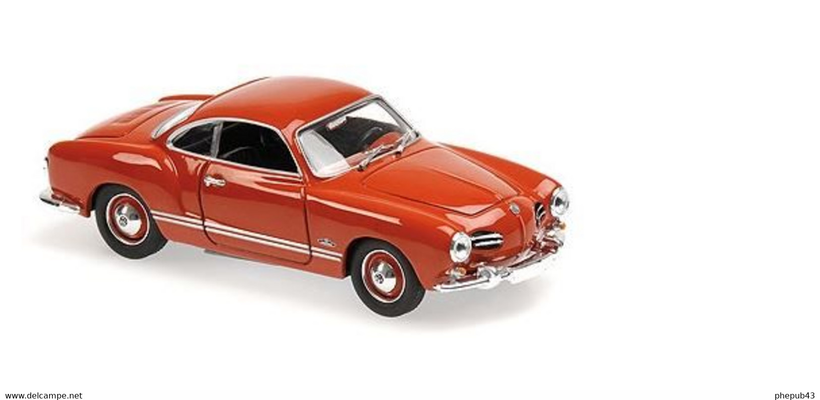 Volkswagen Karmann Ghia Coupé - 1955 - Red - Minichamps - Minichamps