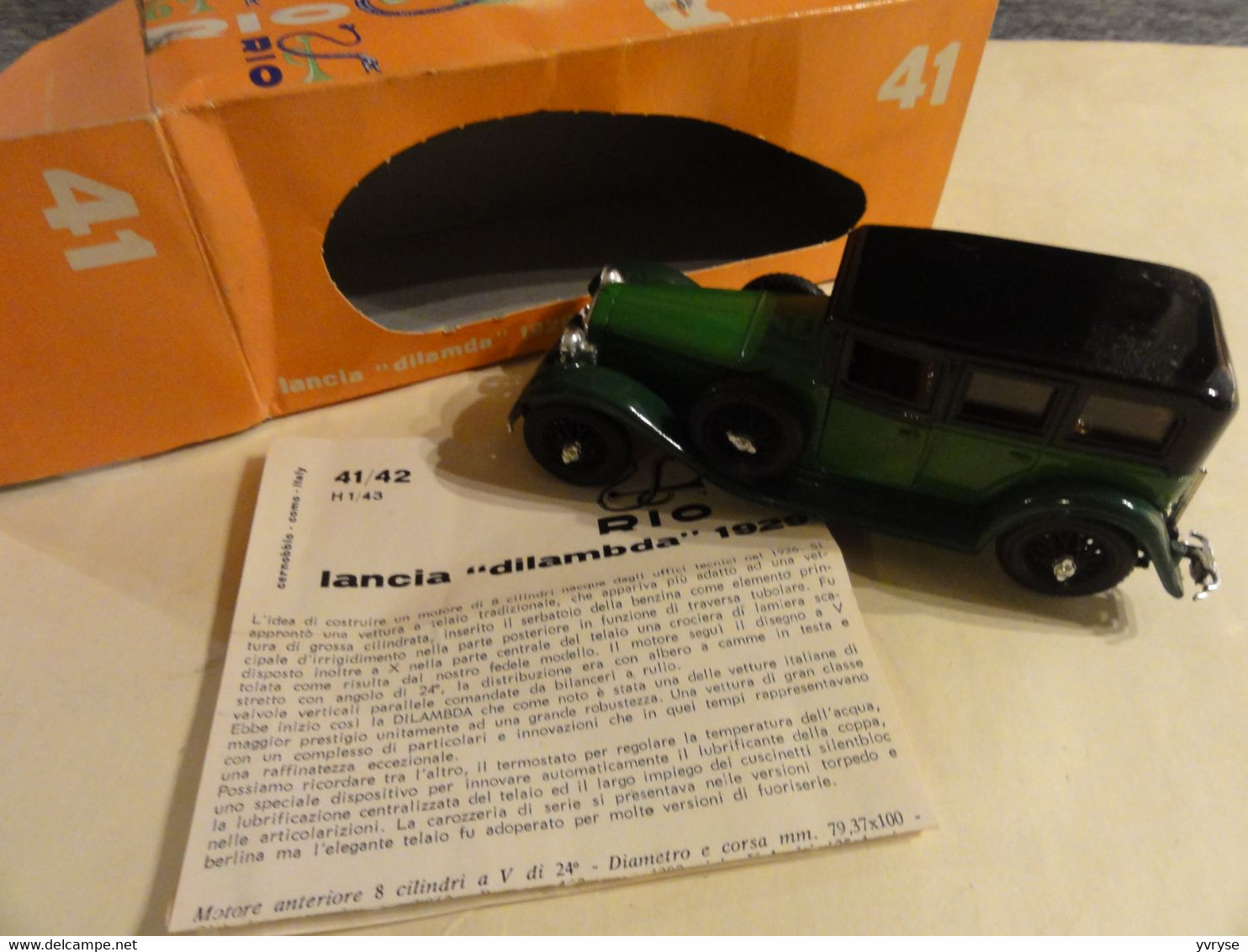 RIO Voiture Miniature N° 41 Lancia Dilamda 1929 (style Rami Jmk) - Rio