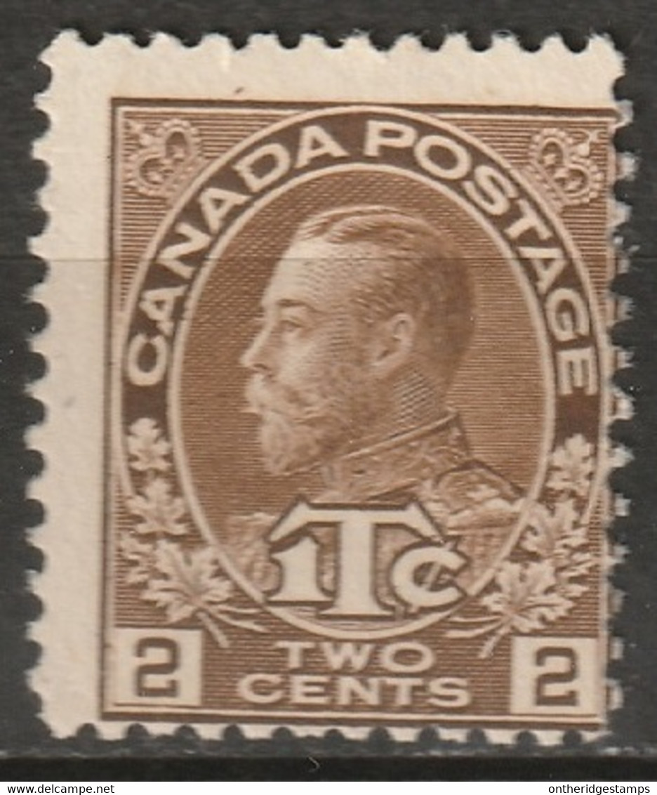 Canada 1916 Sc MR4  War Tax MH* Die II - Kriegssteuermarken