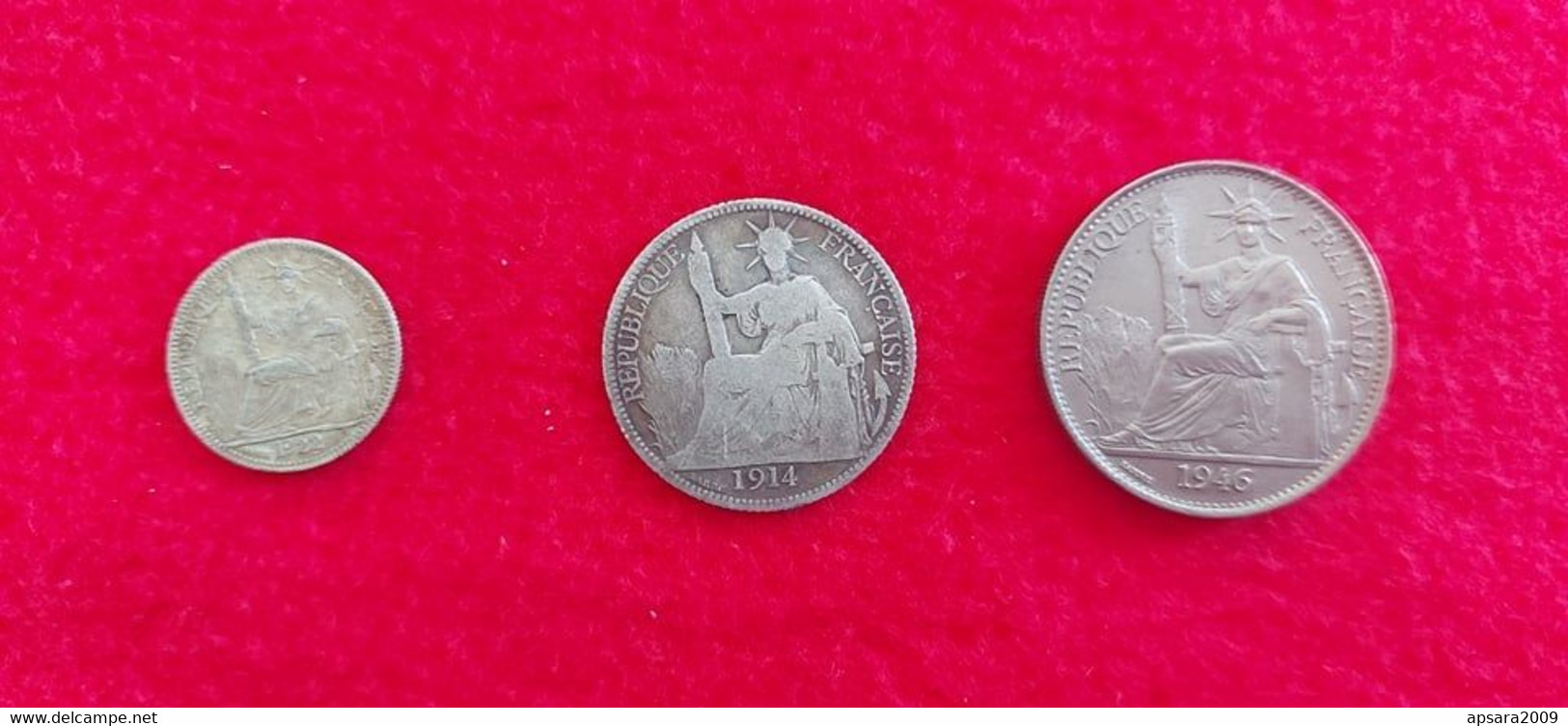 CAMBODGE / CAMBODIA/ 3 Coins 10, 20, 50 Cent Indochine - Cambodge