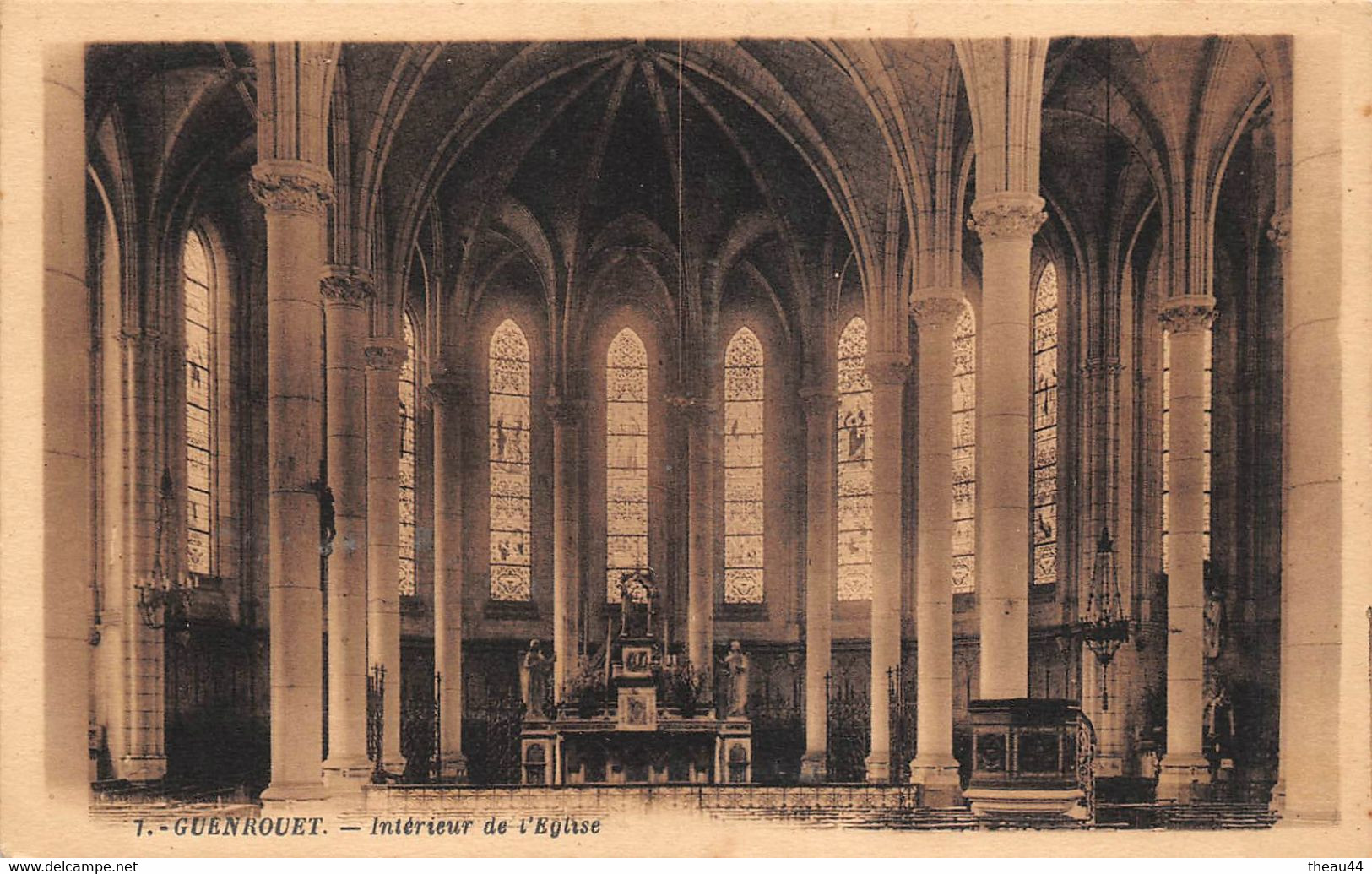 ¤¤   -  GUENROUËT   -   Intérieur De L'Eglise        -  ¤¤ - Guenrouet