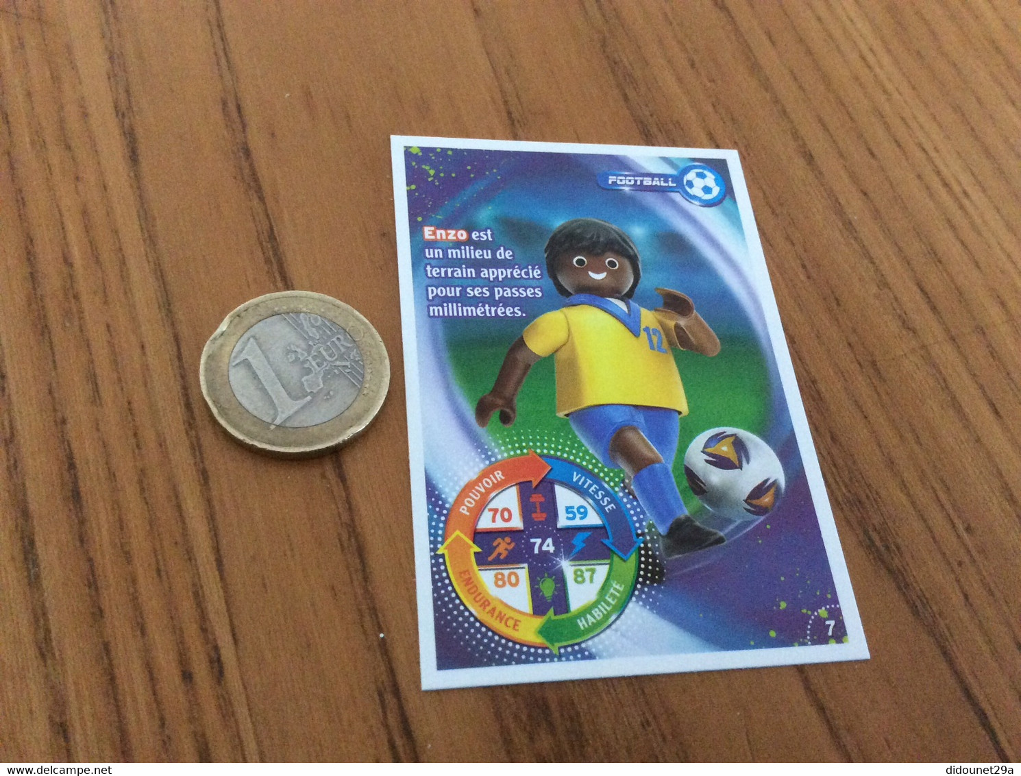 Carte Playmobil 2021 Geobra "N°7 - FOOTBALL" - Other & Unclassified