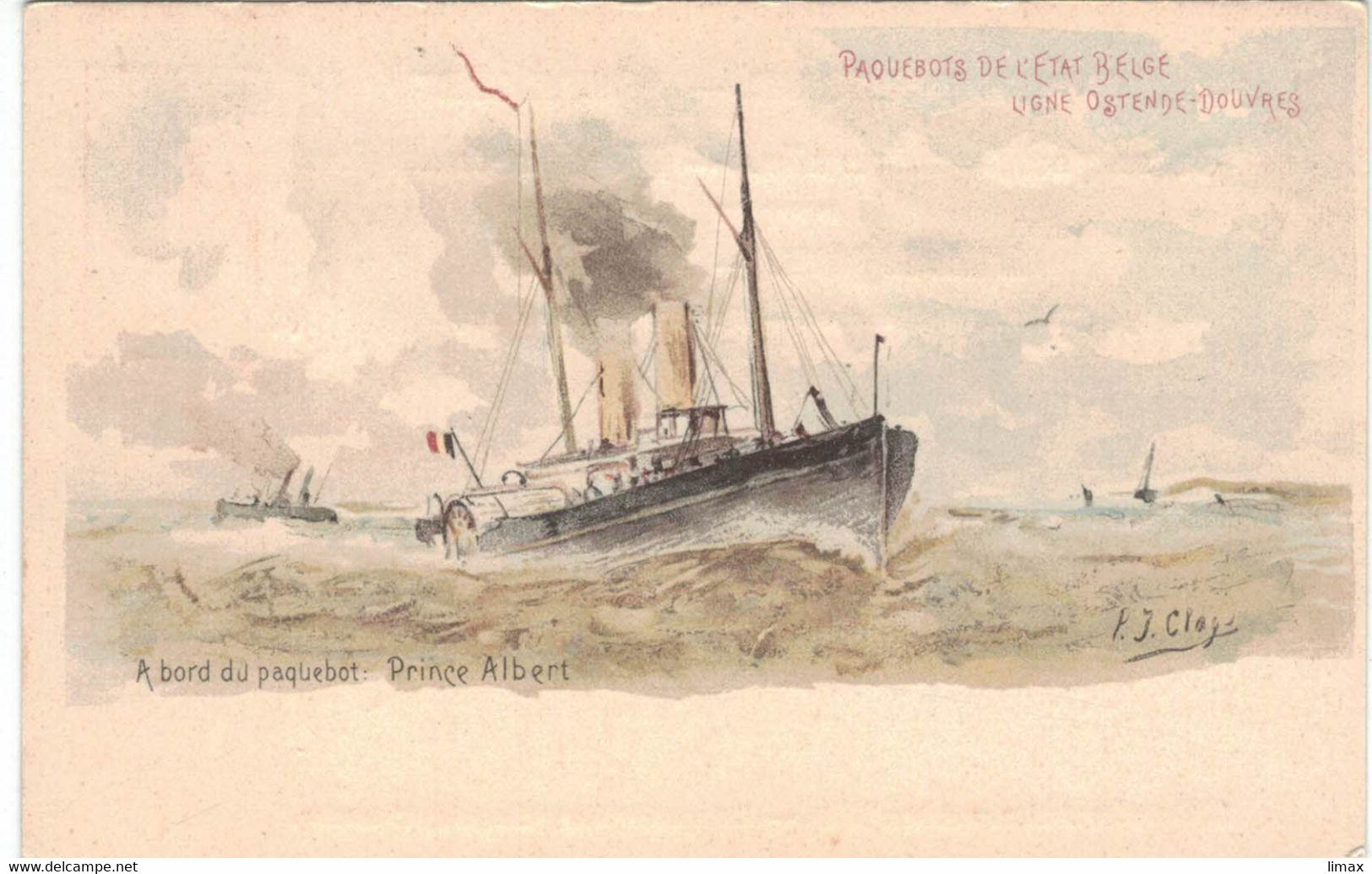 Ganzsache Prinz Albert Paquebot Linie Oostende - Dover - Ungebraucht ** Leopold II. - Liner Cards