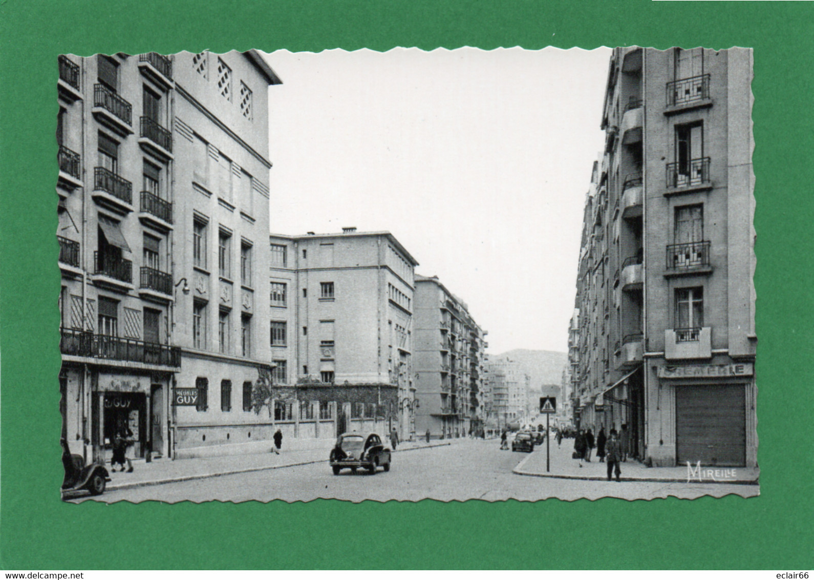 13 MARSEILLE Avenue MARECHAL FOCH Ecole MICHELET Voiture D'époque CPSM PF Animation Année 1950  EDIT MIREILLE 639 - Cinq Avenues, Chave, Blancarde, Chutes Lavies