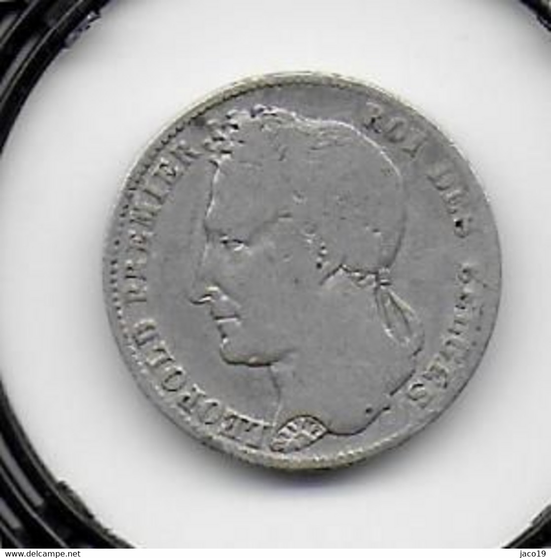 1/2 FRANC Argent Léopold I 1844 - 1/2 Franc