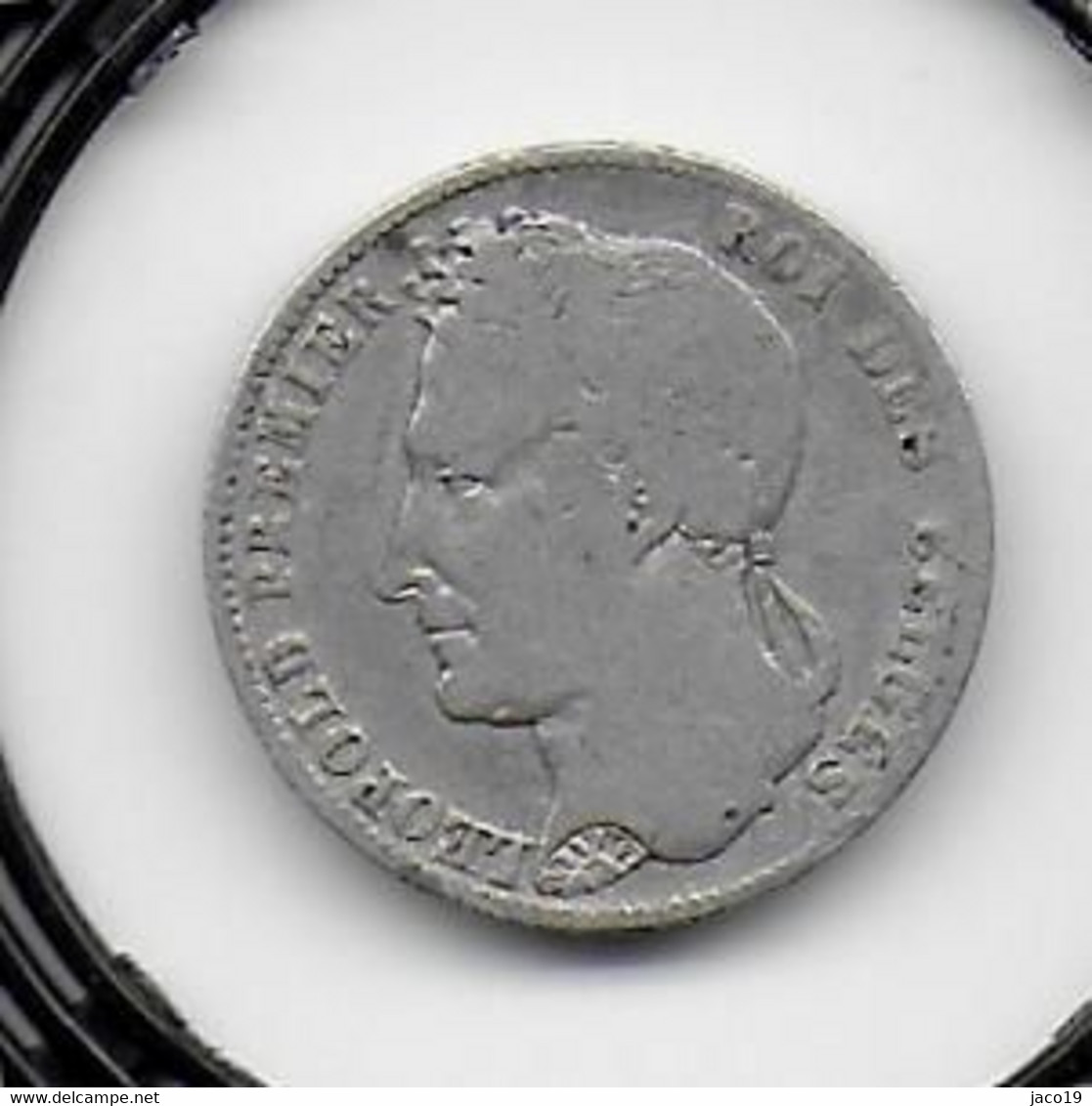 1/2 FRANC Argent Léopold I 1844 - 1/2 Frank