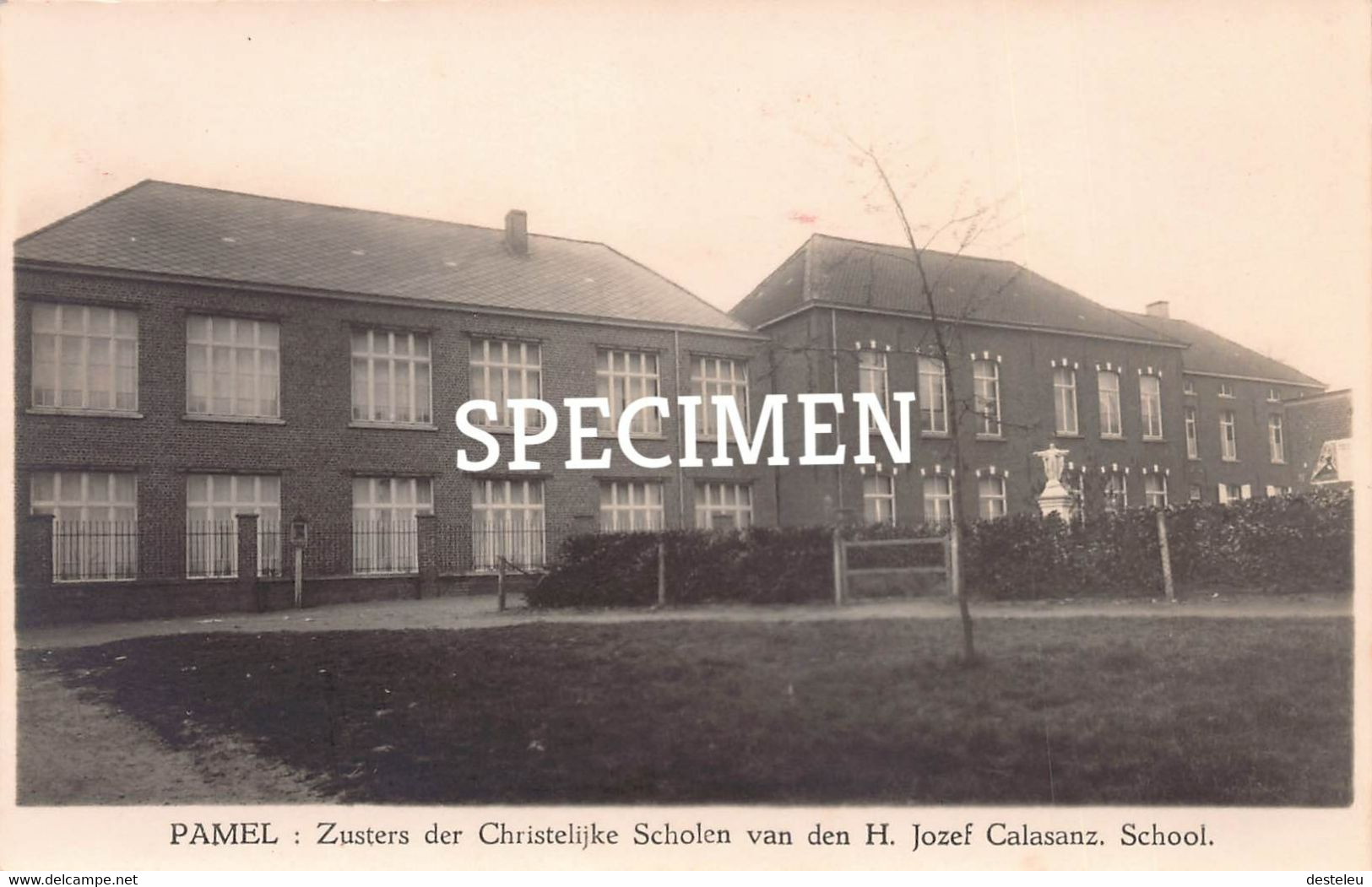 Fotokaart Zusters Der Christelijke Scholen Van Den H. Jozef Calasanz School  @ Pamel - Roosdaal