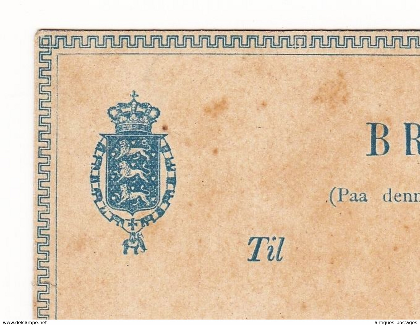 Postal Stationery Danemark Danmark Denmark Brev-Kort Entier Postal - Entiers Postaux