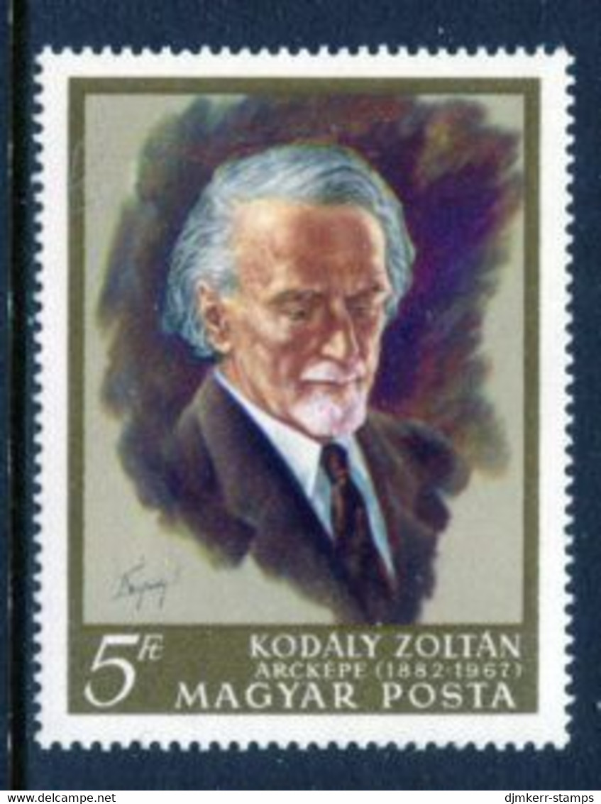 HUNGARY 1968 Kodaly Commemoration MNH / **.  Michel 2396 - Neufs