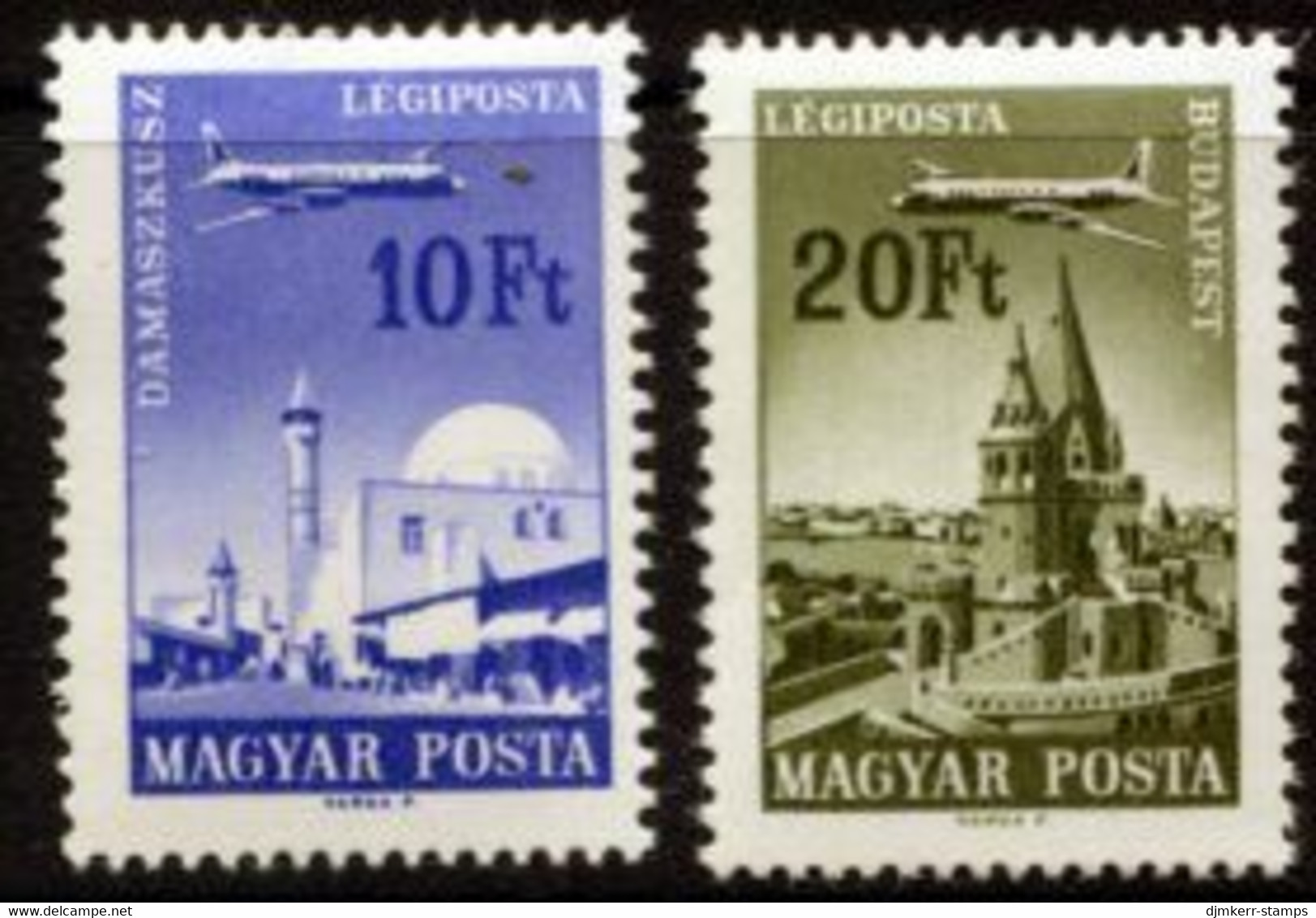HUNGARY 1967 Airmail Definitive 10 And 20 Ft. MNH / **.  Michel 2315+16 - Ungebraucht