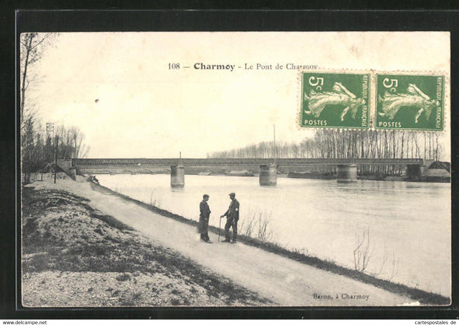 CPA Charmoy, Le Pont De Charmoy - Charmoy