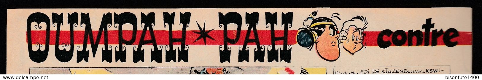 Bandeau Titre De Oumpah-Pah "Contre Foie-Malade" De 1962 Et Inédit Dans Les Bandes Dessinées En Album. - Oumpah-pah