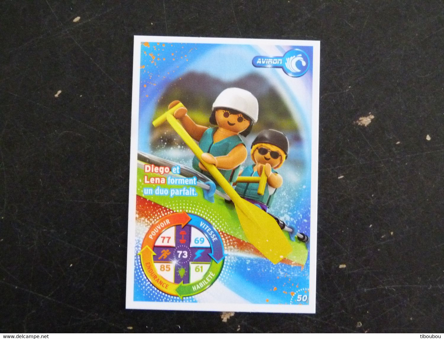 CARTE CARREFOUR PLAYMOBIL N° 50 - AVIRON CANOE KAYAK - Sonstige & Ohne Zuordnung