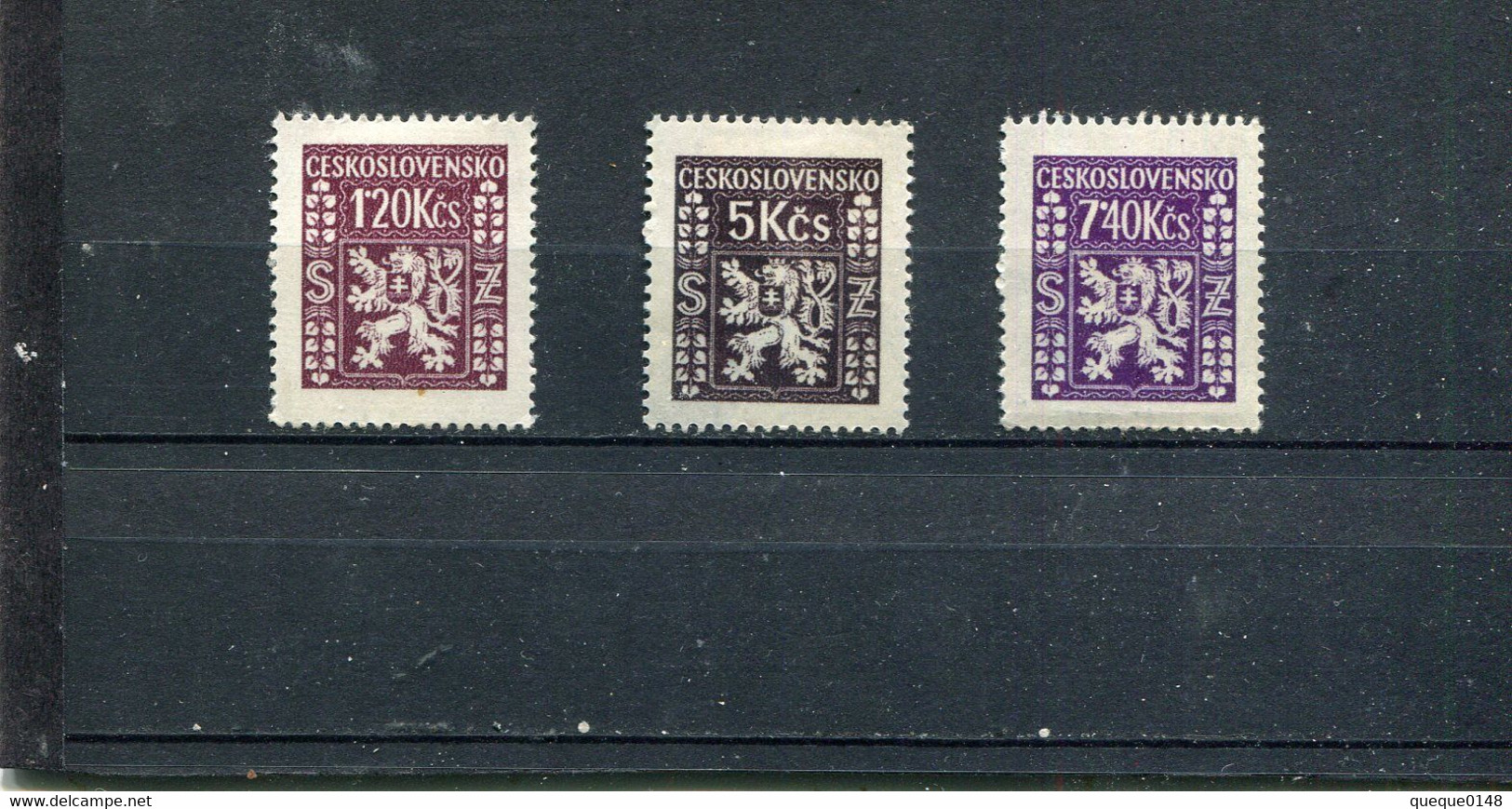 Tchécoslovaquie 1947 Yt 11 14-15 * - Dienstmarken