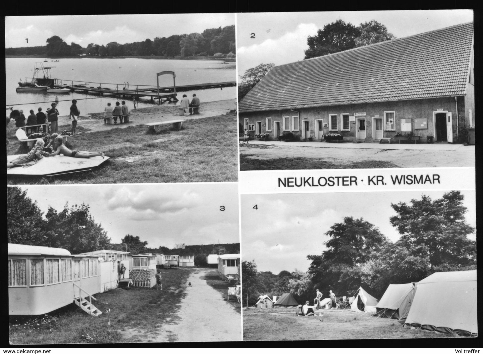 DDR Mehrbild AK 1980 Neukloster Kreis Wismar Mit See, Camping, Zeltplatz - Neukloster