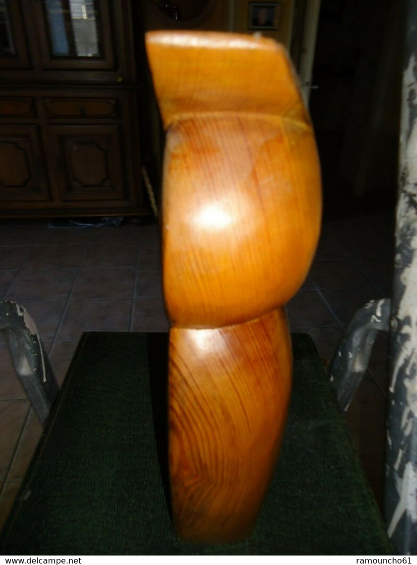 Sculpture Bois  Une Chouette - Holz