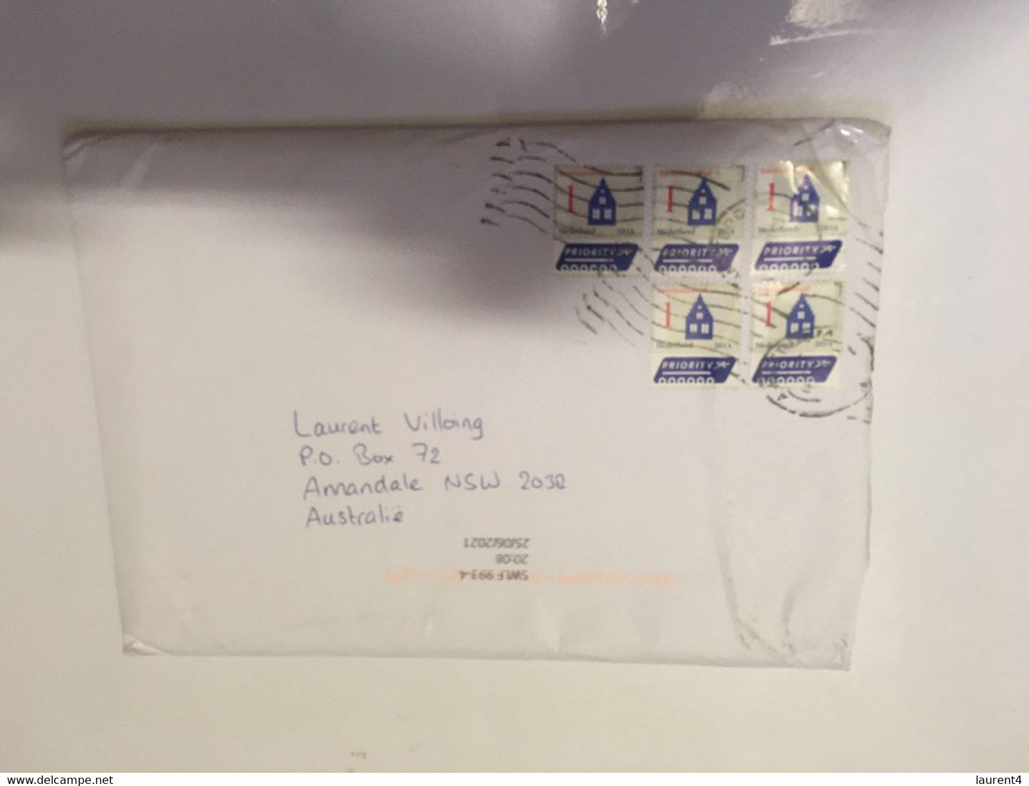 (TT 17 A) (1 Cover) Cover Posted From Netherlands To Australia (many Stamps) - Brieven En Documenten
