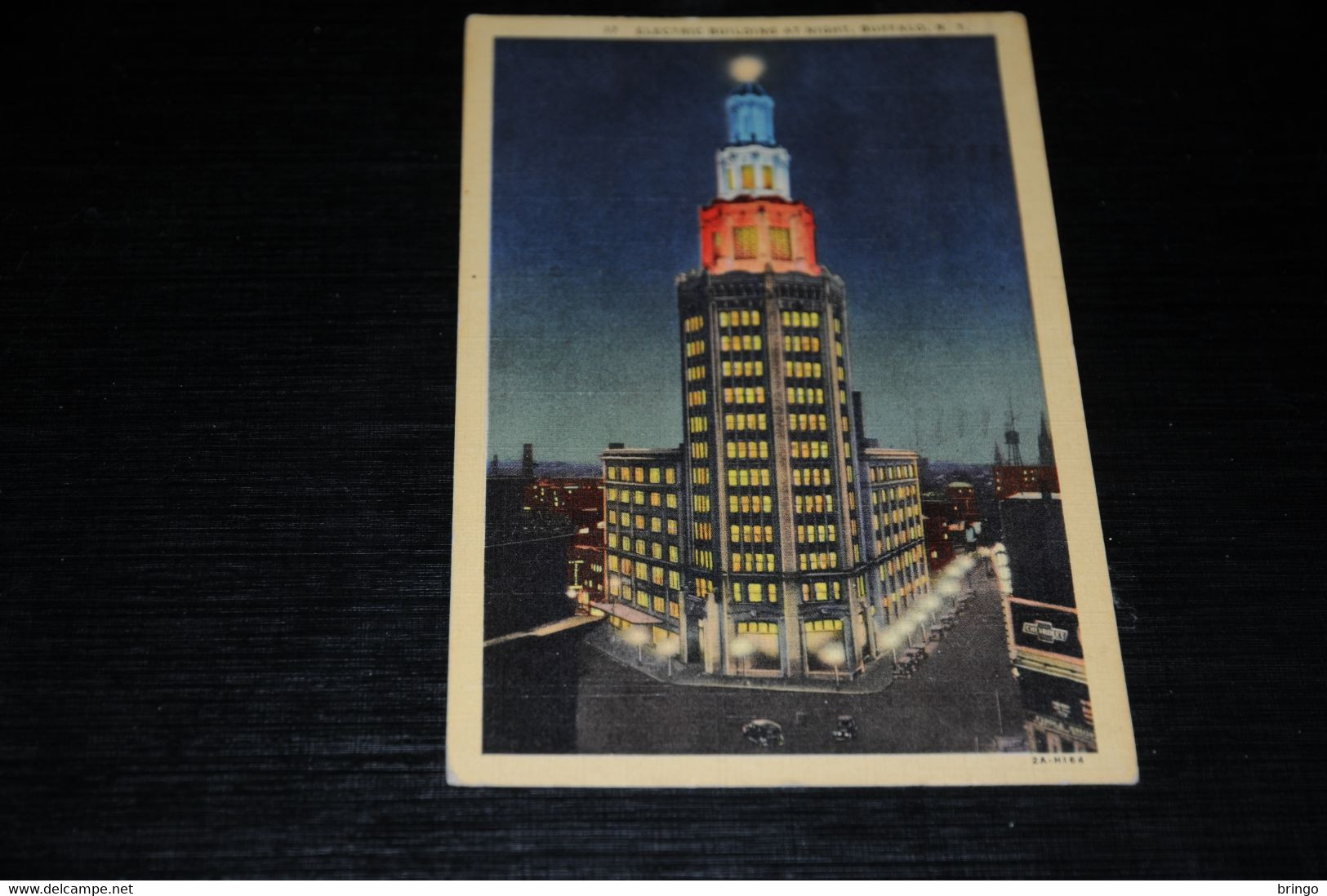 29399-                     ELECTRIC BUILDING AT NIGHT, BUFFALO, NEW YORK  - 1946 - Buffalo