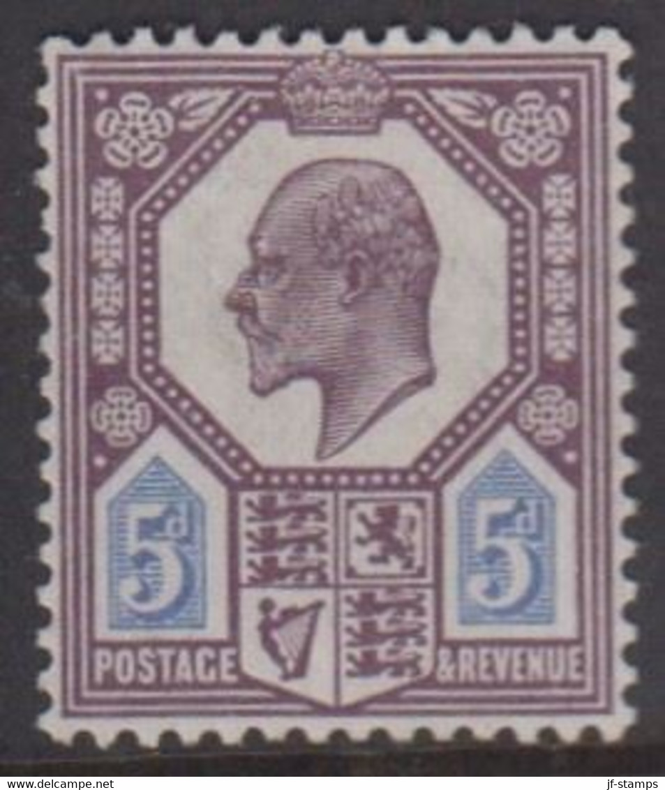 1902 - 1913. Edward VII. 5 D. Hinged.  (Michel 110) - JF422346 - Nuovi