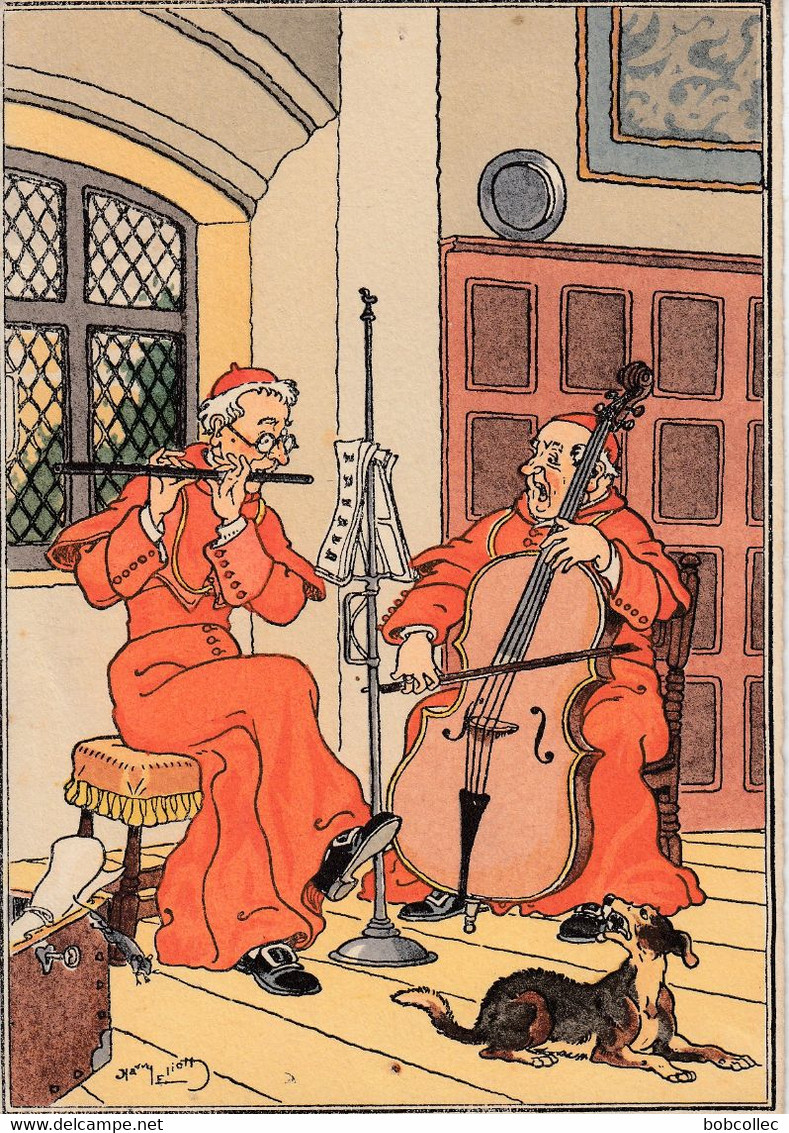 Harry ELIOTT - Illustrateur: Concert Flûte Et Violoncelle - Elliot