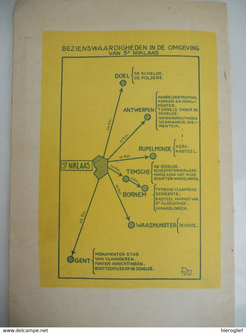 ST-NIKLAAS Oost-Vlaanderen Land van Waas Sint Niklaas oude stadsgids stad gids kerk kasteel