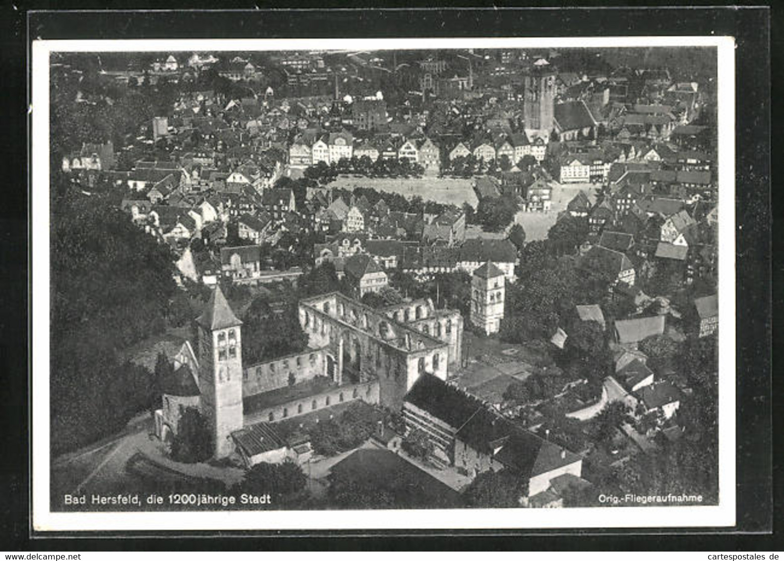 AK Bad Hersfeld, Orig.-Fliegeraufnahme Der Stadt - Bad Hersfeld