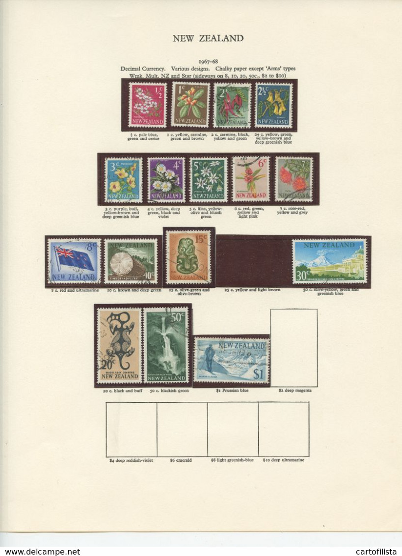 Used Stamps, NEW ZEALAND Lot From 1960 To 1969  (Lot 886) - 8 Scans - Autres & Non Classés