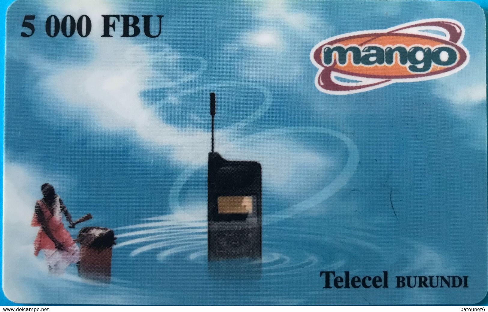 BURUNDI  -  Recharge  - Telecel - Mango -  5 000 Fbu - Burundi