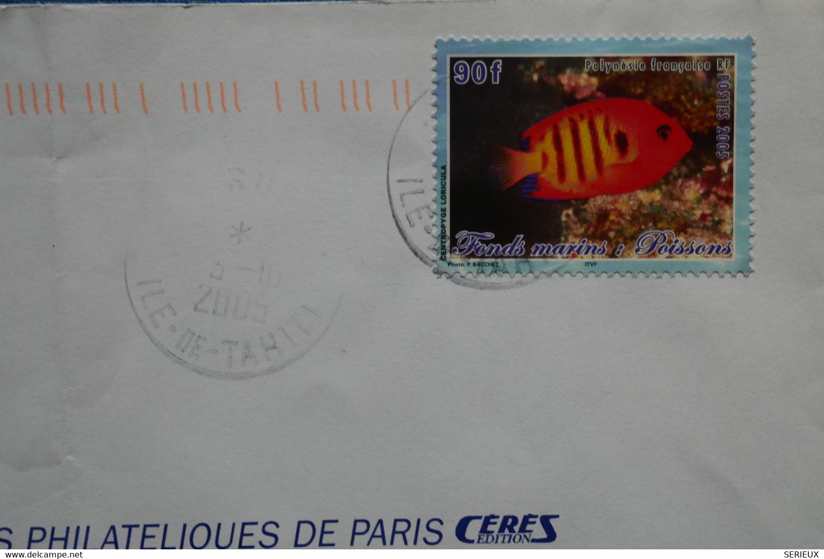 W7 POLYNESIE FRANCAISE BELLE LETTRE 2009 TAHITI POUR PARIS   + AFFRANCH. PLAISANT - Storia Postale