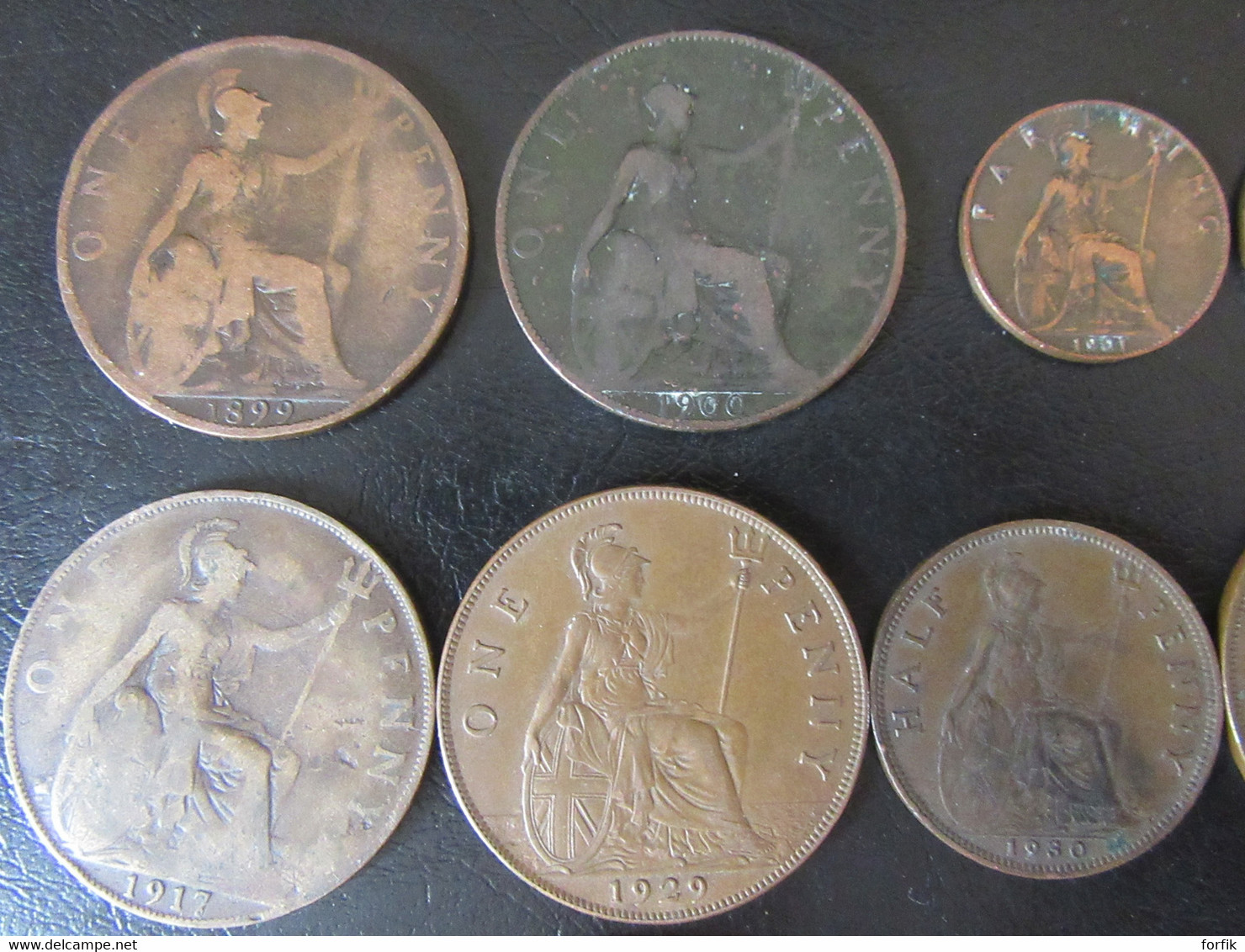 Angleterre - 25 Monnaies Entre 1899 Et 1950 (Victoria, George V, George VI) Dont 2 En Argent - Sammlungen