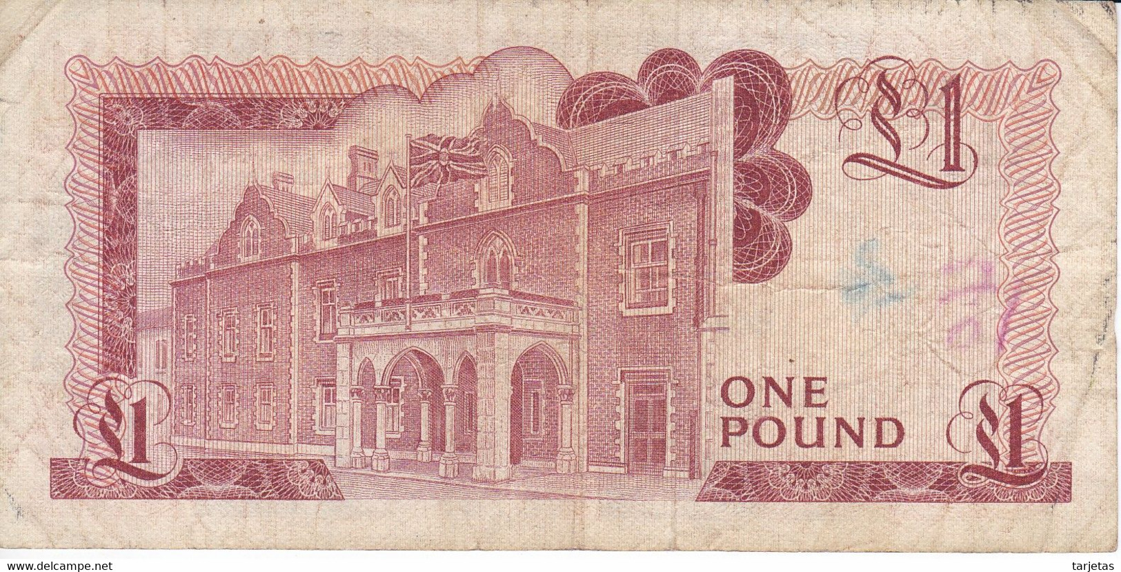 BILLETE DE GIBRALTAR DE 1 POUND DEL AÑO 1979  (BANKNOTE-BANK NOTE) - Gibraltar