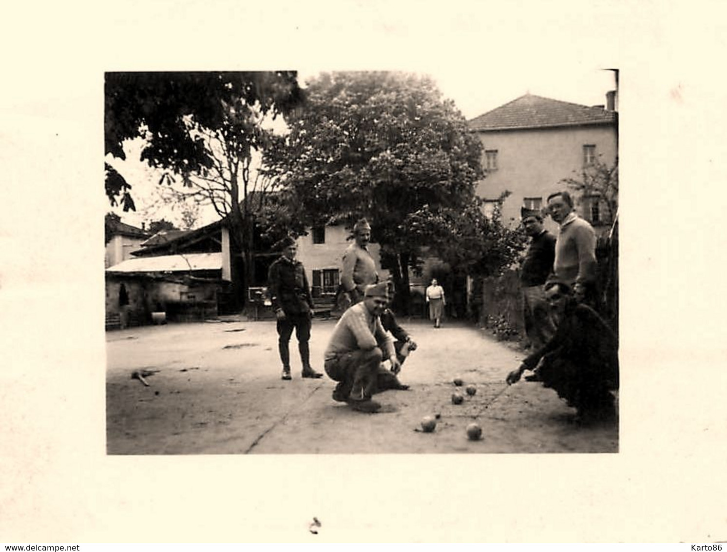 Pétanque * Jeu De Boules * Boulodrome Boulistes * 2 Photos Anciennes - Bowls