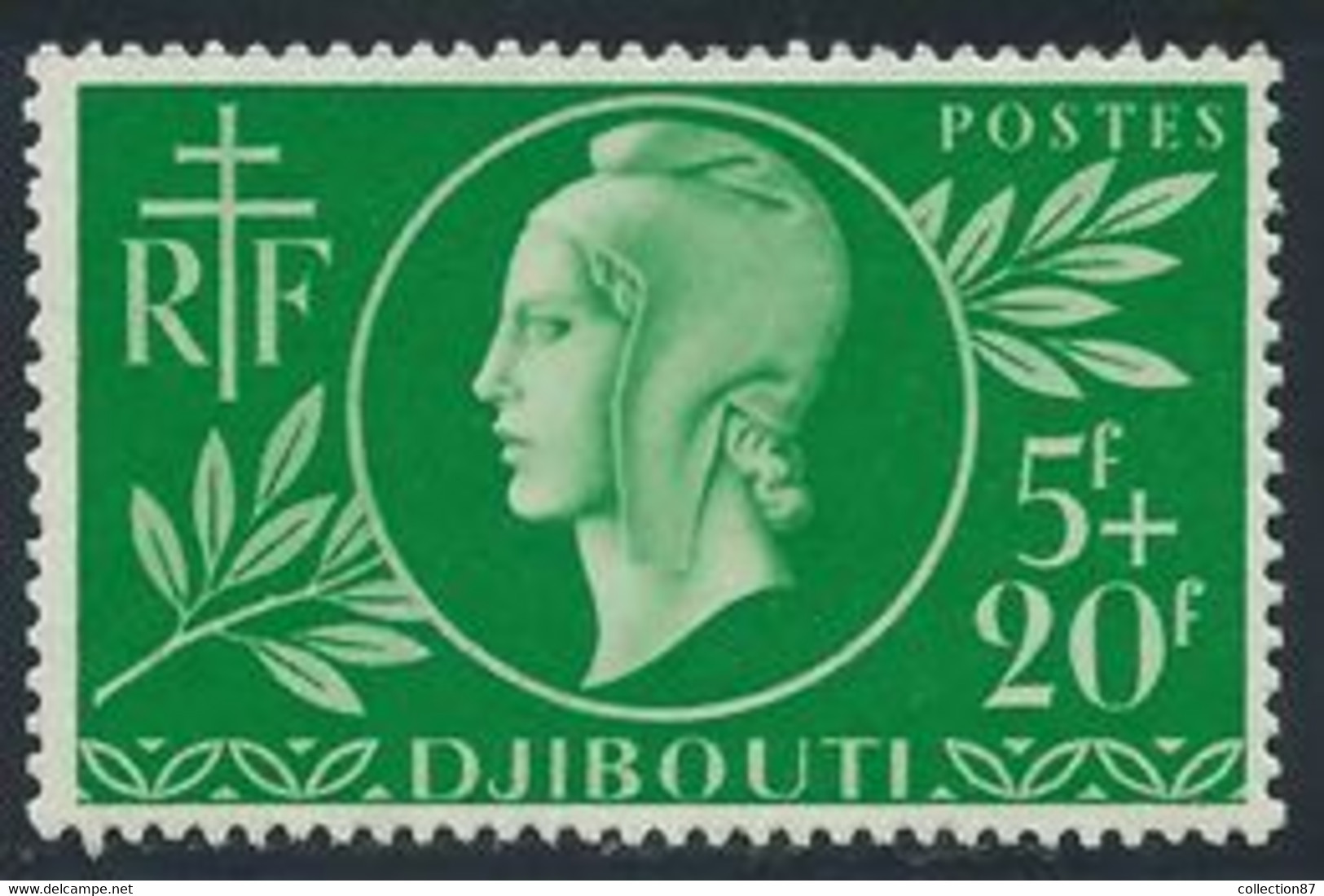 DJIBOUTI - COTE Des SOMALIS  N° 253 * < ENTRAIDE FRANCAISE 1944 < SERIE De LONDRES - Marianne Dulac + Croix De Lorraine - 1944 Entraide Française