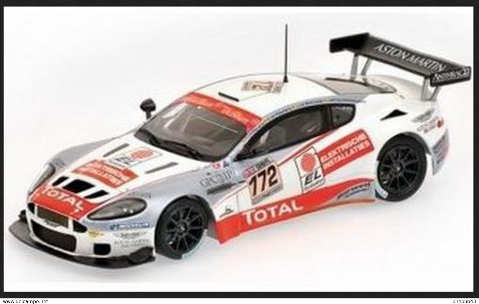 Aston Martin DBRS9 - Schroyen/Renard/Van Hooydonk/Wauters - 24h Spa 2009 #172 - Minichamps - Minichamps