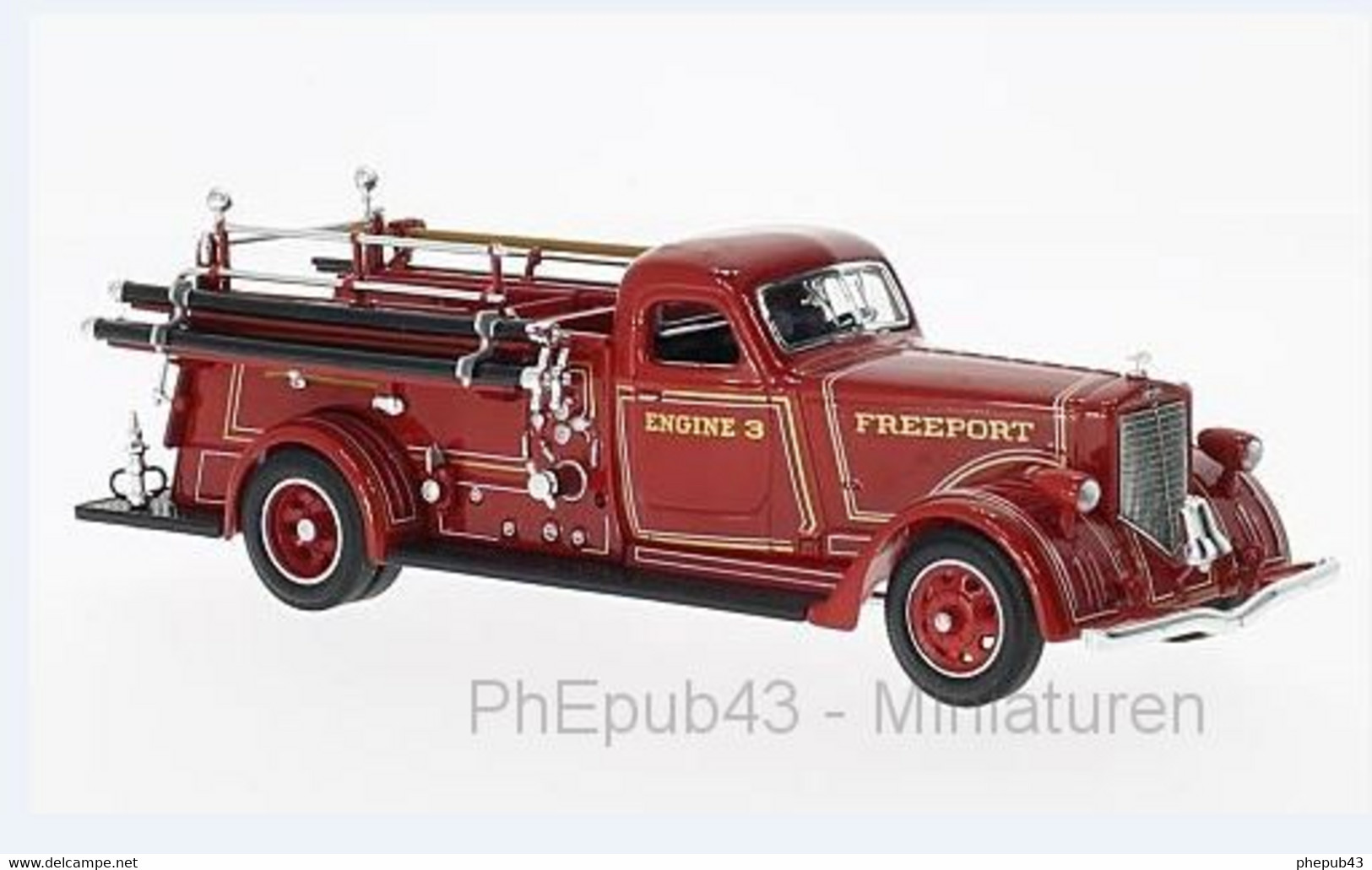 American LaFrance B-550RC - Fire Brigade - 1939 - Lucky Die Cast - Camions