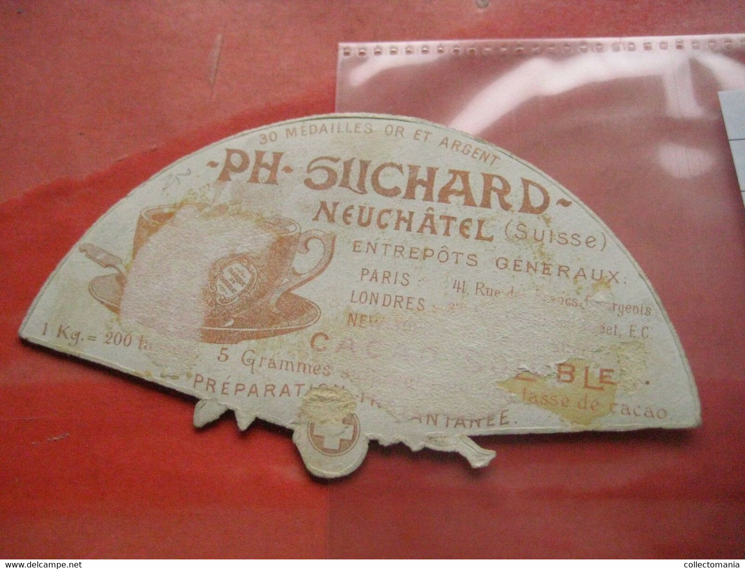 3 Cards FAN Shaped  C1884 Chocolate SUCHARD  V42 - Groups Of Dancers, Litho VG  11,7 Cm X 7,6 Cm, Tirol Schweiz Suisse - Suchard