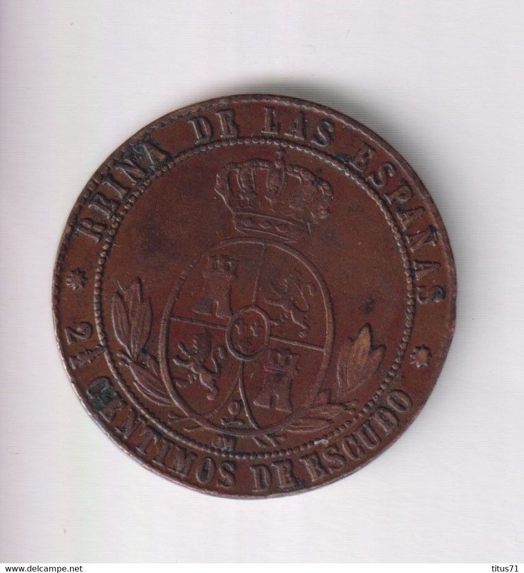 2,5 Centimos De Escudo Espagne / Spain / España 1867 - TTB+ - Sonstige & Ohne Zuordnung