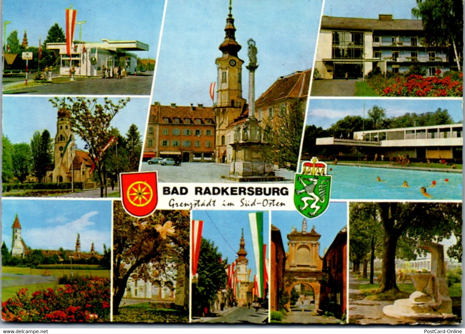 12654 - Steiermark - Bad Radkersburg , Hauptplatz , Parkbad , Grenze Zu Jugoslawien , Stadtmauer , Mehrbildkarte - Nicht - Bad Radkersburg