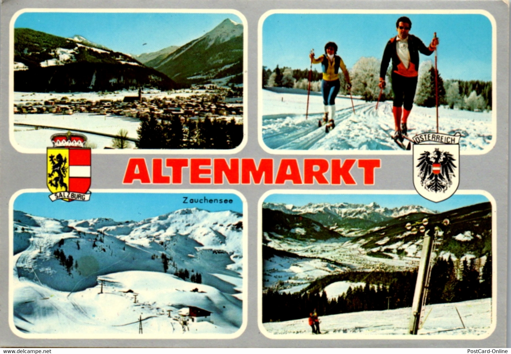 12978 - Salzburg - Altenmarkt , Zauchensee , Mehrbildkarte - Gelaufen - Altenmarkt Im Pongau