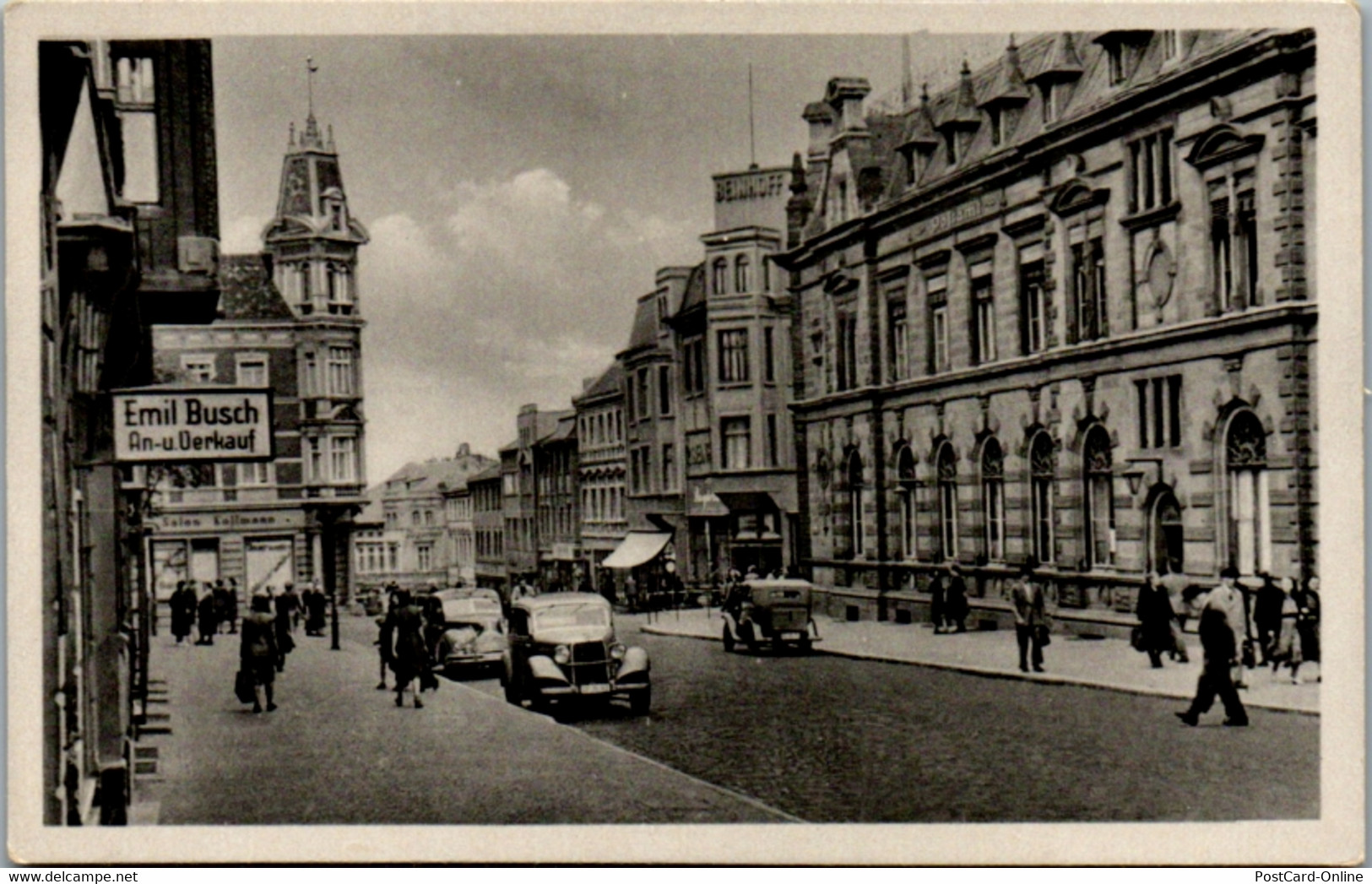 12996 - Deutschland - Bernburg , Stalinstraße Mit Postamt , Auto - Nicht Gelaufen - Bernburg (Saale)