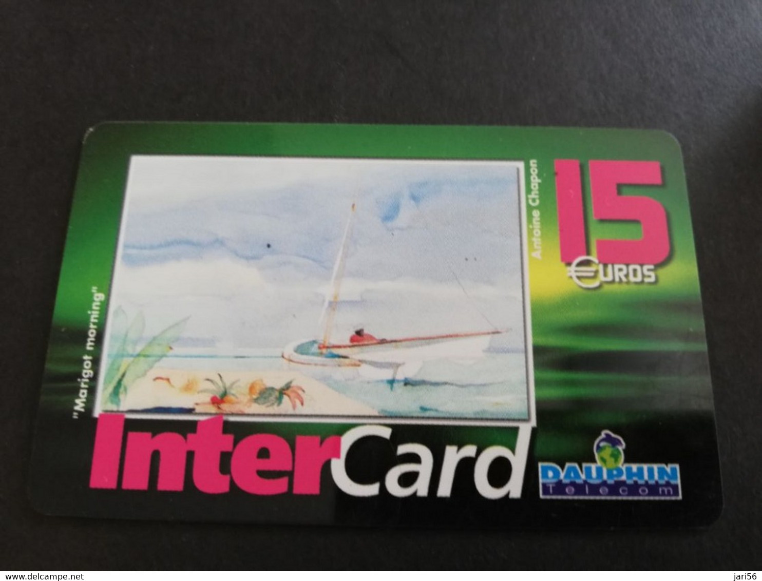 Caribbean Phonecard St Martin French INTERCARD  15 EURO  NO 042  **5836** - Antilles (Françaises)